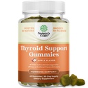 Natures Craft Vegan Thyroid Gummies with Sea Moss - Iodine Selenium 및 기타 유력한 비타민이있는 남성과 여성을위한 포괄적인 지원 Gummies - Gelatin-Free Non-GMO 60