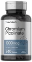 Horbaach Chromium Picolinate 1000mcg | 240 정제 | 채식주의자 공식 | Non-GMO, 글루텐 무료 보충