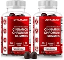 Ceylon Cinnamon과 비 GMO, 글루텐 프리 - 60 Vegan Gummies - 2 팩