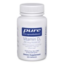 Pure Encapsulations Vitamin D3 250 mcg (10,000 IU) - Bone, Joint, Breast, Heart, Colon & Immune Health를 지원하는 보충 - 프리미엄 비타민 D - 120 캡슐