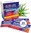BurnFix® Hydrogel Burn Gel Packets – 3.5 g Soothing First Aid Burn Cream for Instant Cooling Relief on Minor Burn, Sunburns & Scalds │ 이상적인 응급 키트 Essential (25 패키지)