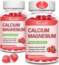 비타민 D3 & K2를 가진 칼슘 마그네슘 아연 Gummies, Immune와 Calm Mood를 위한 높은 흡수 마그네슘 Glycinate 칼륨, 딸기 풍미 120 Gummies