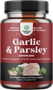 집중된 무취 마늘 Softgels - Parsley 추출물 & Aged 마늘 보충교재 - Gut 지원을 위한 Parsley Softgels - 60 Ct