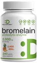 서빙 당 Bromelain 보충교재 2,000mg, 240의 캡슐 – 신선한 파인애플에서 자연적인 Proteolytic 효소 – 지원 Nutrient 소화