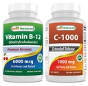 제일 자연적인 비타민 B12 6000 mcg & 비타민 C 1000 mg