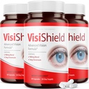 (3 팩) Visishield Eyes 보충교재 약 비타민 (180의 캡슐)를 위한 진보된 시각 공식
