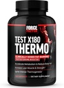 FORCE FACTOR 시험 X180 열 테스토스테론 보충교재와 뚱뚱한 가열기 남자를 위한 Metabolism를 가속하고, 몸 지방을 감소시키고, Lean 근육을 건설하고, Thermogenesis, 120의 캡슐을 증가하십시오