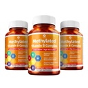 1 Body Vitamin B Complex 3 Pack - 5-MTHF Folate, B1, B2, B5, B6, 메틸 B12, Niacin & Biotin - Non-GMO, Vegan, 미국산