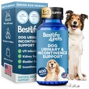 개 UTI 및 Kidney 지원, 개를위한 자연 속임수 및 방광 제어는 Involuntary Leaking, Urinary Tract Problems, Flush Out Bladder Stones 및 Dog Kidney Health (400 알약)을 향상시킵니다.