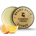 남자를위한 스트릭 바이킹 Beard Balm - Beard 컨디셔너에 남겨 - Naturally Derived Beard Butter, Argan & Jojoba Oils (2 Ounce (Pack of 1), Citrus)