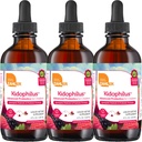 Zahler - Kidophilus Liquid Drops Probiotics for Kids (4 Fl Oz) 공인 Kosher, 건강한 소화 및 면역 지원 - 과일 펀치 맛 어린이 Probiotic Drops 보충 (3 팩)