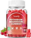 칼륨 마그네슘 마그네슘 Gummies 칼륨 보충제 높은 흡수 칼륨 시트레이트 마그네슘 시트레이트 마그네슘 시트레이트, 지원 다리 크림 근육 휴식 남자와 여자 60 Gummies, 라즈베리