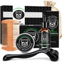 MALE GOD Beard Growth Kit, Beard Kit W/Beard Growth Oil, Beard Balm, Beard Comb, Spot/Patchy Beard, 남자를 위한 크리스마스 선물 Boyfriend 남편