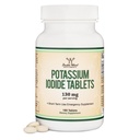 칼륨 Iodide 130mg 정제 - 노출에 대한 긴급 사용 - 180 카운트, 3 개월 공급 - 더블 우드 보충제