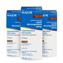 MAJOR 최대 힘 Nasal Decongestant 살포, Oxymetazoline HCl 0.05% 펌프 Mist의 Nasal 살포, Nasal Congestion, 감기 및 알레르기 1 Fl. Oz에서 12 시간 기복까지 비 돌리십시오. (3 팩)