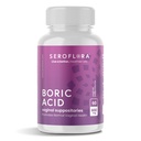 Seroflora Boric 산 질 좌약 - USP 의학 급료 정밀한 분말을 가진 질 PH 균형과 냄새 통제를, 쉬운 녹고십시오, 미국에서 만든 -600 mg 60 조사
