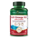 Krill Omega 10X 더 많은 EPA & DHA CoQ10 순수성 제품에서 최고 공식. 60 소프트웨어 GELS