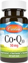 Carlson - Co-Q10, Co-Enzyme Q10, 50 mg의 에너지 생산 & 심장 기능, 60 Softgels