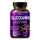 GriMed Glucosamine 12,000mg - MSM, Chondroitin, Collagen, 합동 웰빙, 강한 뼈, 연골 지원을위한 심황 - 미국 제작 및 테스트