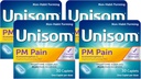 Unisom PM 고통 야간 수면 보조 + 통증 Reliever, Acetaminophen & Diphenhydramine HCI, 30의 모자, 50mg (4의 포장)