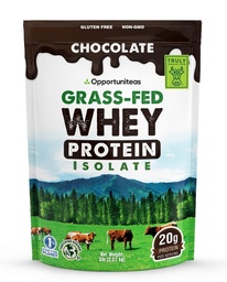 Opportuniteas 잔디 페더럴 익스프레스 초콜렛 Whey 단백질 Isolate 분말 - 인공 감미료 없는 20g 단백질 분말, 호르몬 자유로운 코우, 비 GMO - 5lb