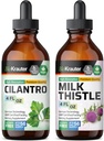 BIO KRAUTER Cilantro Tincture 4 Fl. Oz. & 우유 이틀 Tincture 4 Fl. Oz.