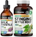 BIO KRAUTER 우유 이틀 Tincture 4 Fl. Oz. & 스팅 Nettle 250 캡슐
