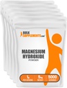 BulkSupplements.com 마그네슘 수산화물 분말 - 마그네슘 수산화물 보충 - 식품 등급 및 글루텐 무료, 서빙 당 1g, 1kg (2.2 파운드) (팩 5)