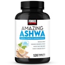 FORCE FACTOR Amazing Ashwa, KSM-66 Ashwagandha Supplement for stress Relief, Focus, Memory, 면역 지원, 비타민, 미네랄 및 산화 방지제, Cortisol Supplements for Women, 120 정제