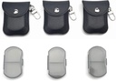 VOFOON 3 팩 작은 알약 조직자, 지갑을 위한 여행 알약 상자, Keychain 알약 홀더, 소형 알약 콘테이너, 2배 매일 휴대용 약 비타민 상자, 물고기 기름 상자, 보충교재 상자