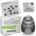 Phonak 모자 4.0 돔 XSmall (0.18 inches=4.5mm) - Sonova에 의해 생성 된 OEM 스위스 교체, 매우 좁은 귀 크기를위한 보청기 돔 - 1 팩 / 10 돔 총
