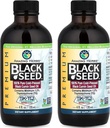 놀랄만한 허브 프리미엄 블랙 씨 오일 - 글루텐 무료, 비 GMO, 콜드 Pressed Nigella Sativa Aids in Digestive Health, Immune Support, Brain Function, Joint Mobility - 4 Fl Oz (Pack of 2)