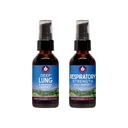 WishGarden 허브 건강한 호흡 번들 - 깊은 폐 기관 지원 폐 Cleanse & Detox + 호흡 토닉 지원 Long-Term Lung 탄력과 더 나은 렁 효율성, 2oz 번들