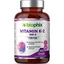비스듬한 비타민 K2 MK-4-100 mcg 알파파를 가진 200의 모자 - 강한 뼈 면역력을 지원하십시오