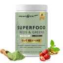 Superfood Reds & Greens Powder - 소화 건강을위한 11.64 oz, Prebiotics & Probiotics, Gut Health, Immunity, Antioxidants, Vegan, Non-GMO를위한 슈퍼 그린 파우더