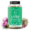 Vital Liver Cleanse Detox & Repair - 9-in-1 Liver Support Supplement - 우유 이틀, Artichoke Extract, Turmeric, Adaptogens - Optimal Liver Function 및 Digestive Health - 60 채식 소프트 캡슐