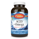 Carlson - ACES + 오메가, 비타민 A, C, E & 셀렌 + 오메가-3s EPA 및 DHA, 건강 지원, 180 Softgels