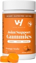 VitaHustle Turmeric Ginger Gummies, 근육 회복, 낮은 설탕, Vegan, 글루텐, 비 GMO, 오렌지 맛, 50 조사