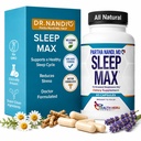 Nandi 박사의 수면 최대 자연 수면 보조 - 마그네슘, GABA, 5-HTP & 타우린 - Melatonin없이 REM 수면 및 딥 수면 보충 - 빈 허브 수면 보조 형성 - 비 GMO - 60 캡슐