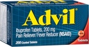 Advil Pain Reliever와 Fever Reducer, 두통, 두통, 생리통 및 관절 통증 완화를위한 Ibuprofen 200mg을 가진 통증 완화 의학 - 200 코팅 정제