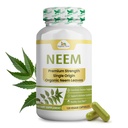 유기 Veda Neem 캡슐, 1000mg - Ayurvedic 인도 Neem 잎 분말로 만든 유기 초본 보충 - 지원 레이디언트 피부, 면역, 해독, 건강한 염증 응답 - 120 Veggie 캡슐