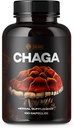 SIRUNES 버섯 보충교재 Chaga 버섯 캡슐 100 조사 – 차가 버섯 분말을 가진 1000mg 자연적인 유기 버섯 – 면역성이 있는 보충교재, 에너지 Boos