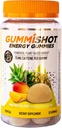 GummiShot 에너지 Gummies, 병, 긴 지속 에너지 부스터, 열대 (33ct) 당 식물 기반 카페인 Chews의 2475mg
