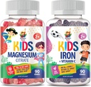 아이 & 성인을 위한 아이 & 마그네슘 Gummies를 위한 밝은 SAM 철 Gummies - 100mg - Calm 마그네슘 Chews