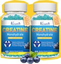 여자 & 남자를 위한 2개의 팩 크레아틴 Monohydrate Gummies, 근육, 증가 에너지 & 힘, Blueberry 풍미, 120 조사를 위한 설탕 자유로운 Vegan Creatine 보충교재