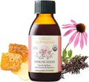 Urban Moonshine Immune Zoom - 빠른 인용 면역 부스트 - 유기 Elderberry Syrup - Echinacea - 익지않는 꿀 - 증명된 유기 - 자연 - 4.2 Fl Oz