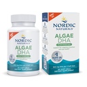 북유럽 자연 조류 DHA - 90 소프트 젤 - 500 mg 오메가 3 DHA - 인증 된 비건 조류 오일 - 식물 기반 DHA - 뇌, 눈 및 신경 시스템 지원 - 비 GMO - 45 서빙