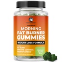 아침 지방 버너 Gummies | 여성용 체중 감량 | 식욕 억제제 및 Metabolism Booster | 녹차, Garcinia, Green Coffee Bean & More | 60 Gummies