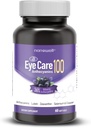 NANOWELL EyeCare Anthocyanins 100 - Bilberry, Zeaxanthin, Lutein, Anthocyanins, 비타민 A, E, Selenium & 구리 - 60 Softgels, 60 일 공급을 가진 눈 건강 보충교재