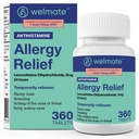 WELMATE - Levocetirizine Dihydrochloride 5mg (360 ct) - 비 Drowsy 알레르기 약 - 24 시간 - 항히스타민 - 일반적인 알레르기 알약 - 상부 약물